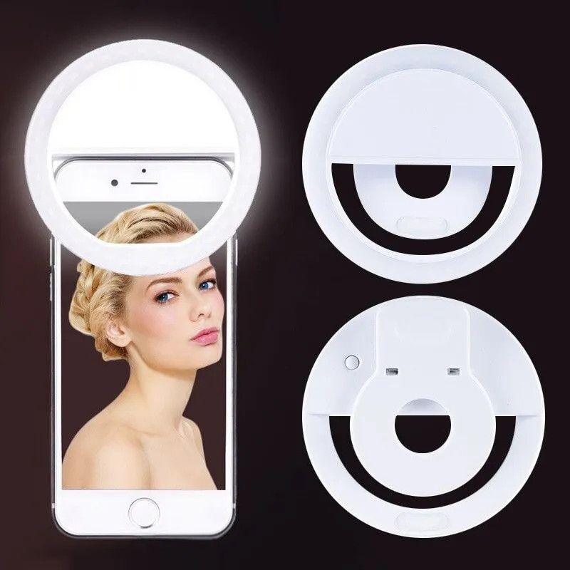 Photography Lighting And Background - Anillo de luz LED recargable por