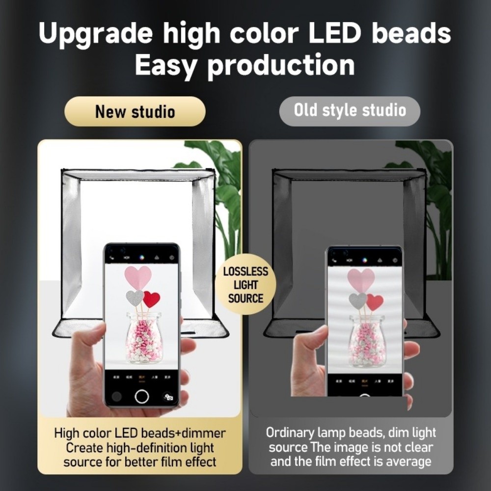 Photography Lighting And Background - Caja de luz LED suave de