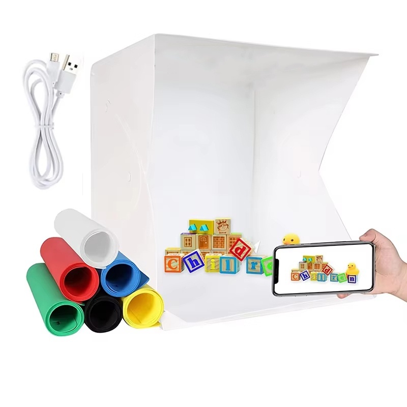 Photography Lighting And Background - Caja de luz plegable portátil para