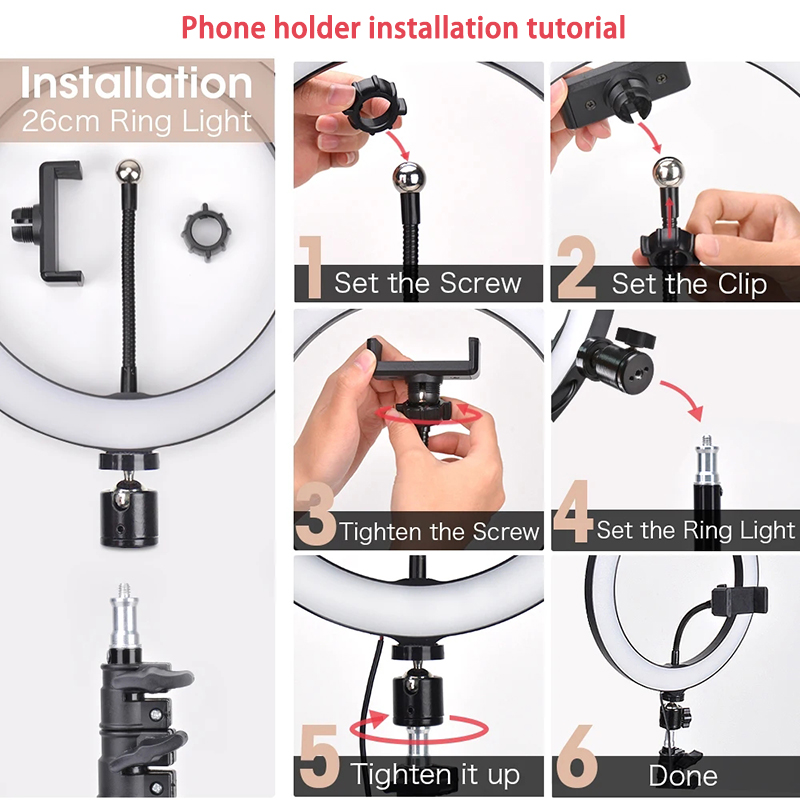 Anillo de Luz LED para Selfies - Photography Lighting Overhead reseña y precio