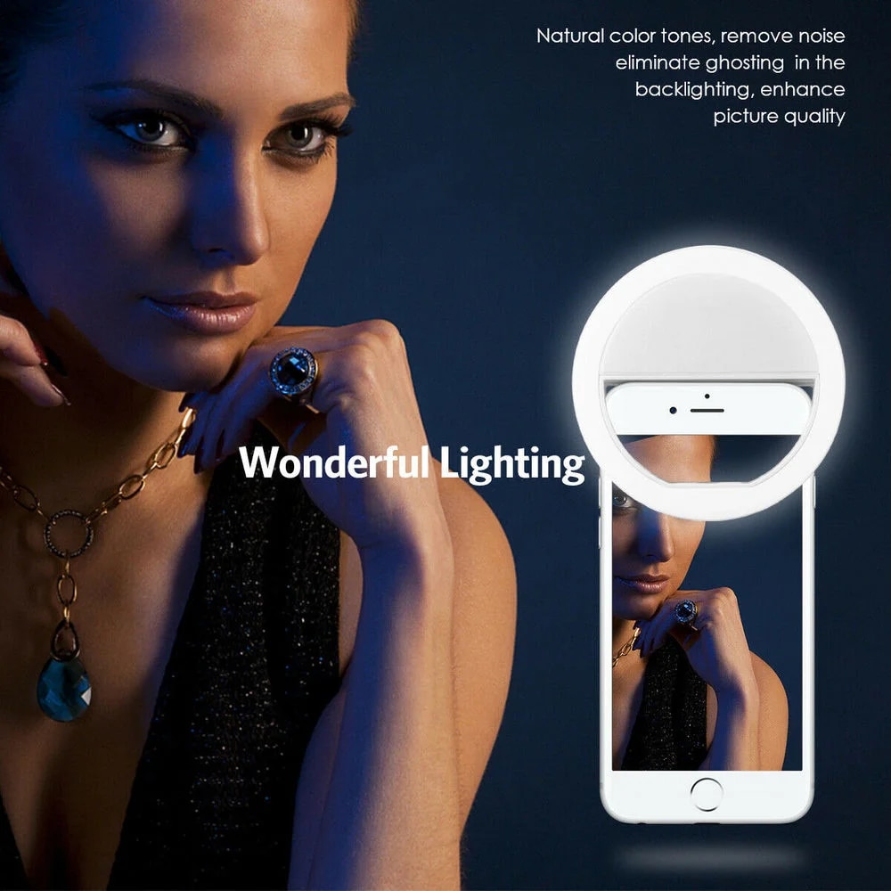Anillo de luz LED recargable p - Photography Lighting And Background reseña y precio