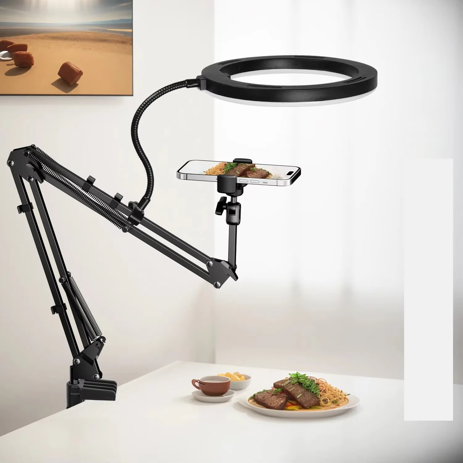 Soporte en vivo para teléfono  - Photography Lighting Overhead reseña y precio