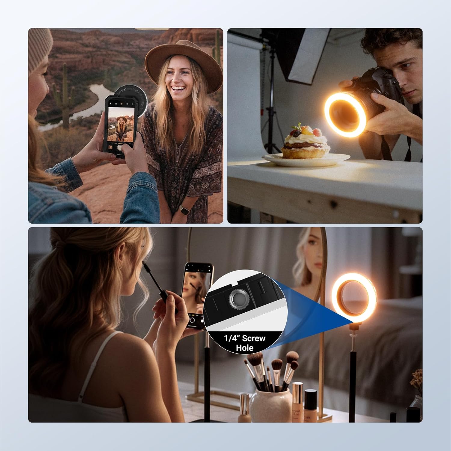 Anillo de Luz LED Bicolor Reca - Photography Lighting Overhead reseña y precio