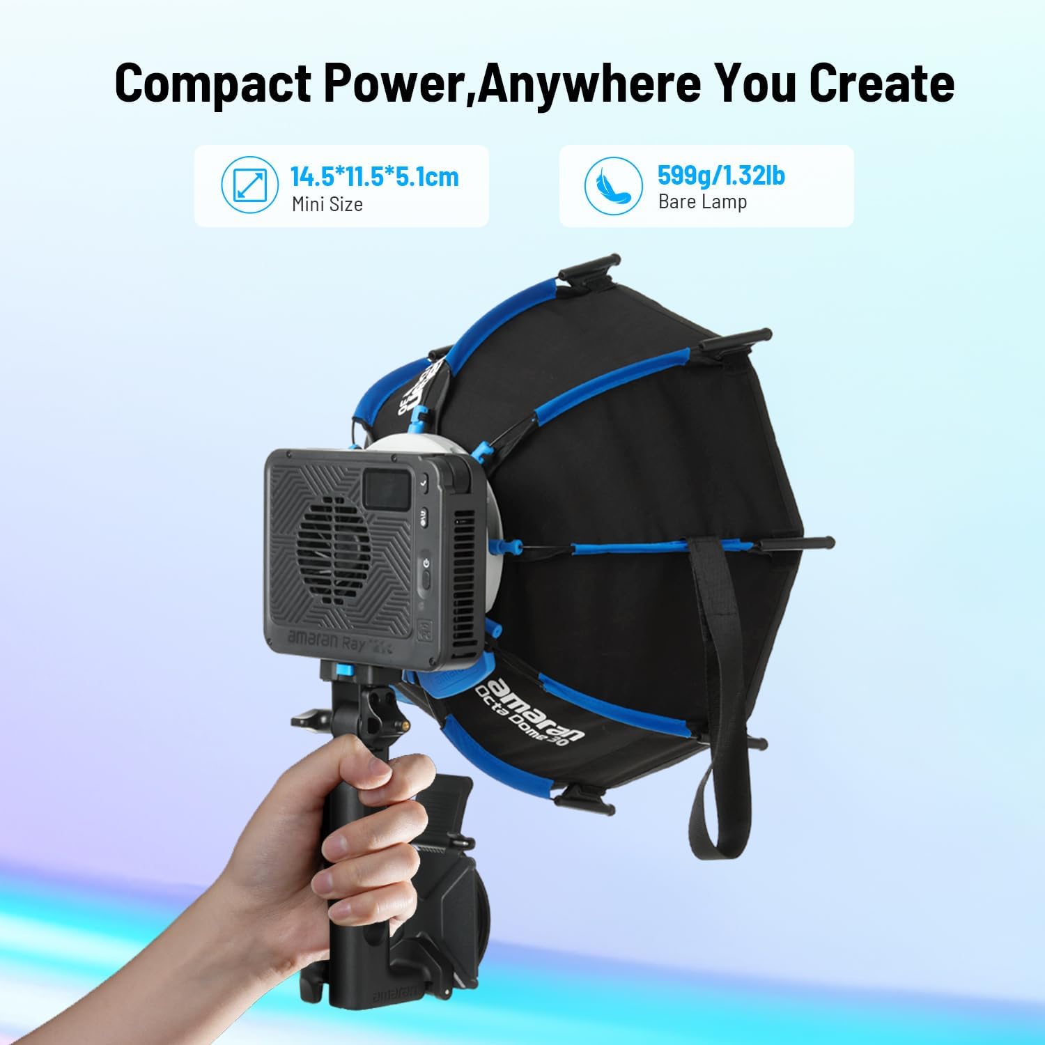 Luz de Video LED RGB de 120W,  - Photography Lighting Bag reseña y precio