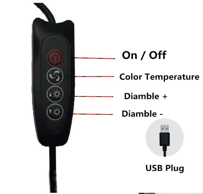 Anillo de luz LED para selfies - Photography Lighting Overhead reseña y precio