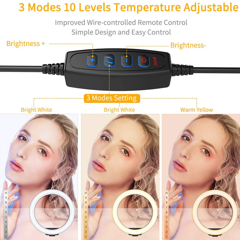 Aro de luz LED de 10 pulgadas  - Photography Lighting Overhead reseña y precio