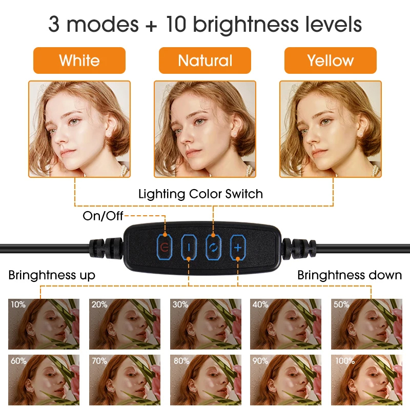 Anillo de luz LED para Selfie  - Photography Lighting Overhead reseña y precio