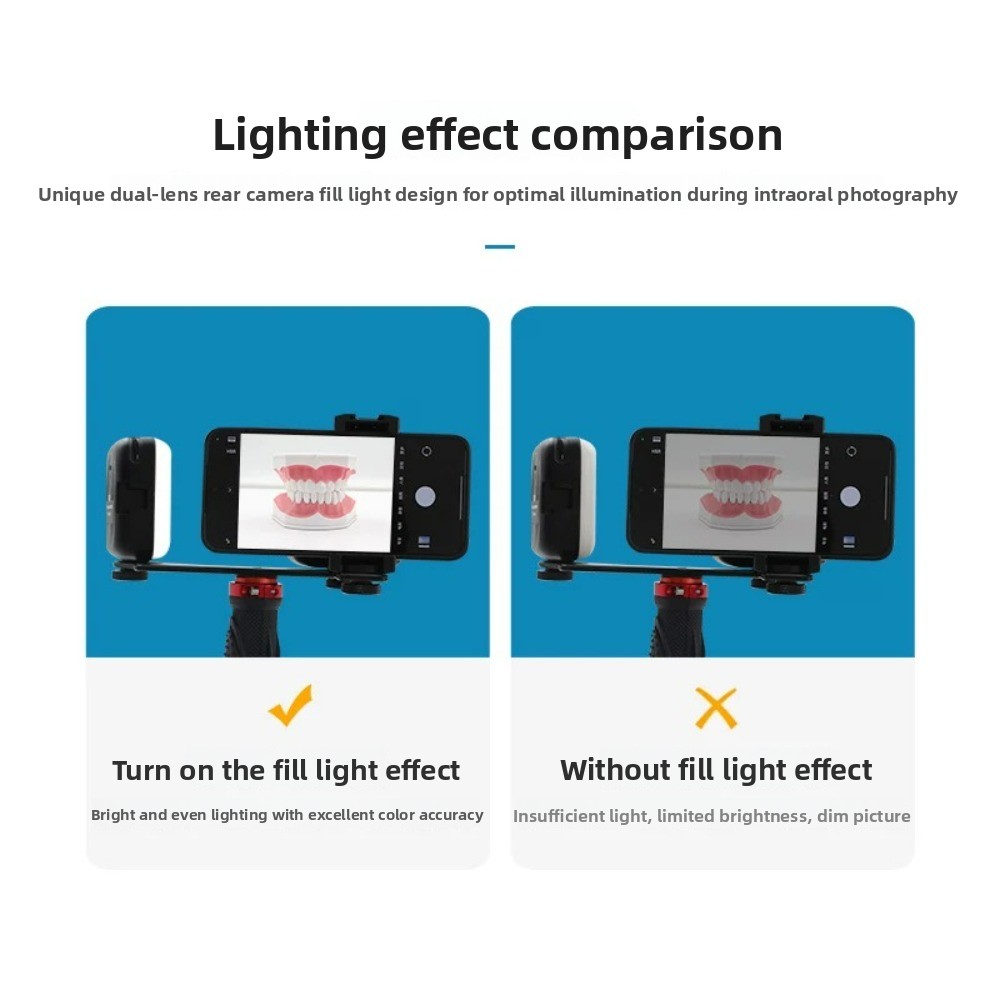 Luz de fotografía dental, flas - Photography Lighting Flash reseña y precio