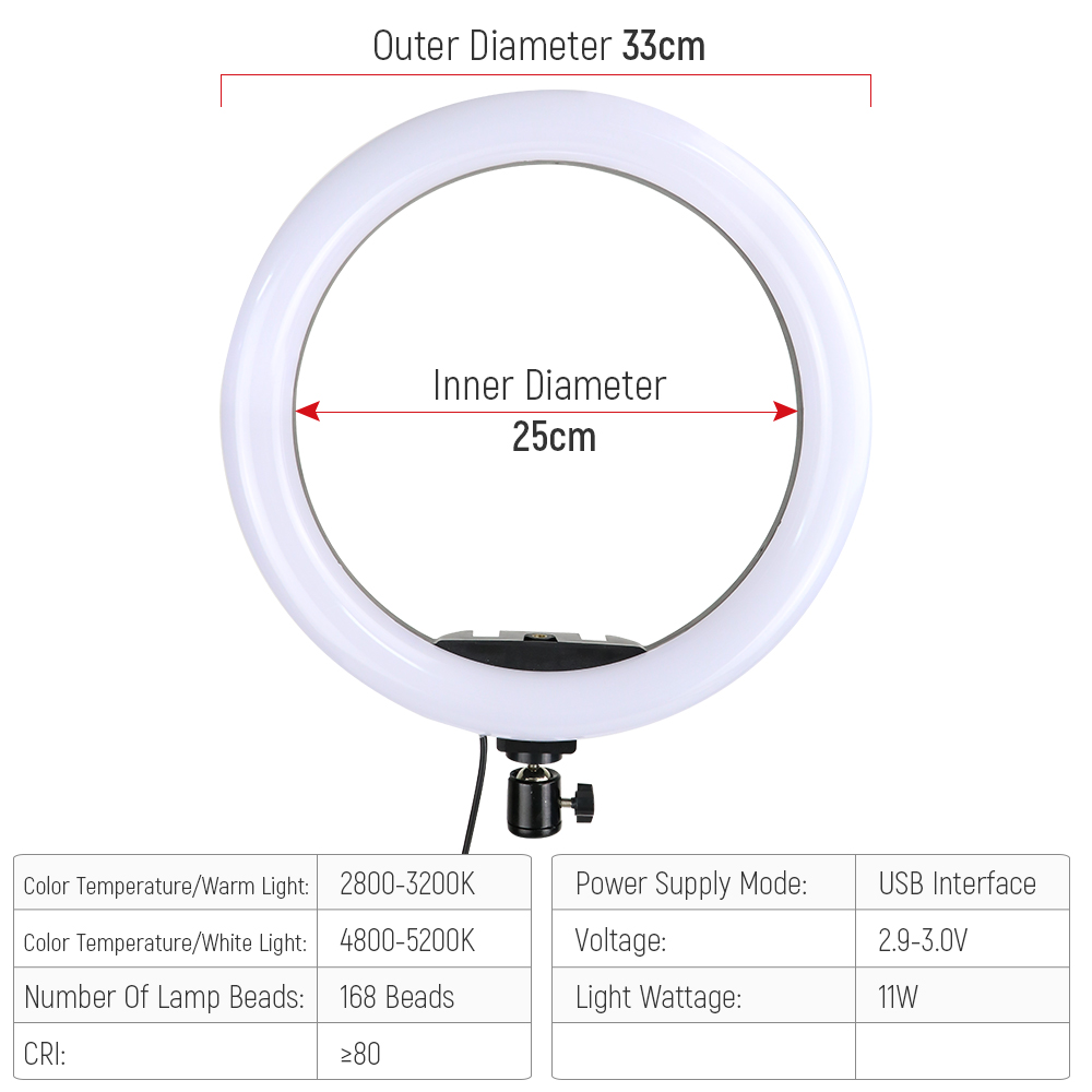 Anillo de luz Led RGB de 12 pu - Photography Lighting Overhead reseña y precio